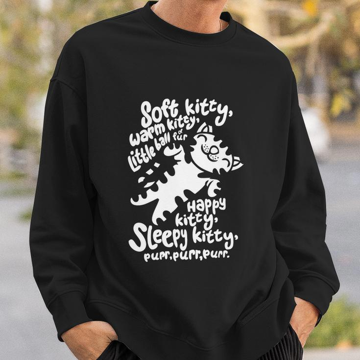 Black Soft Kitty Funny V2 Sweatshirt Gifts for Him