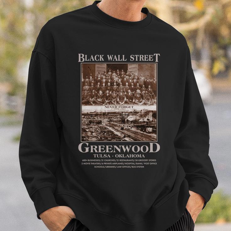 Black Wall Street Never Forget Greenwood Tulsa Oklahoma V2 Sweatshirt Gifts for Him