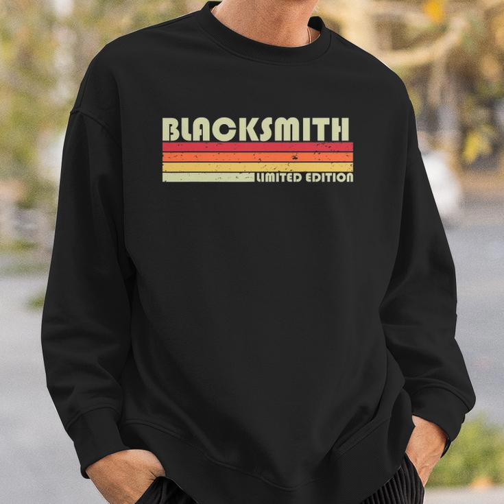 Blacksmith Funny Job Title Profession Birthday Worker Idea Sweatshirt Gifts for Him