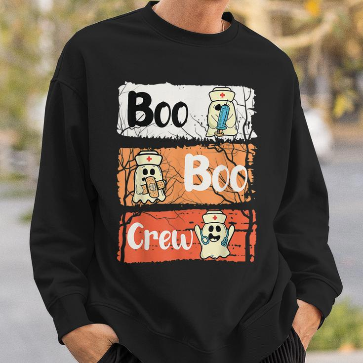 Boo Crew Team Nursing Lpn Cna Healthcare Nurse Halloween Sweatshirt Gifts for Him