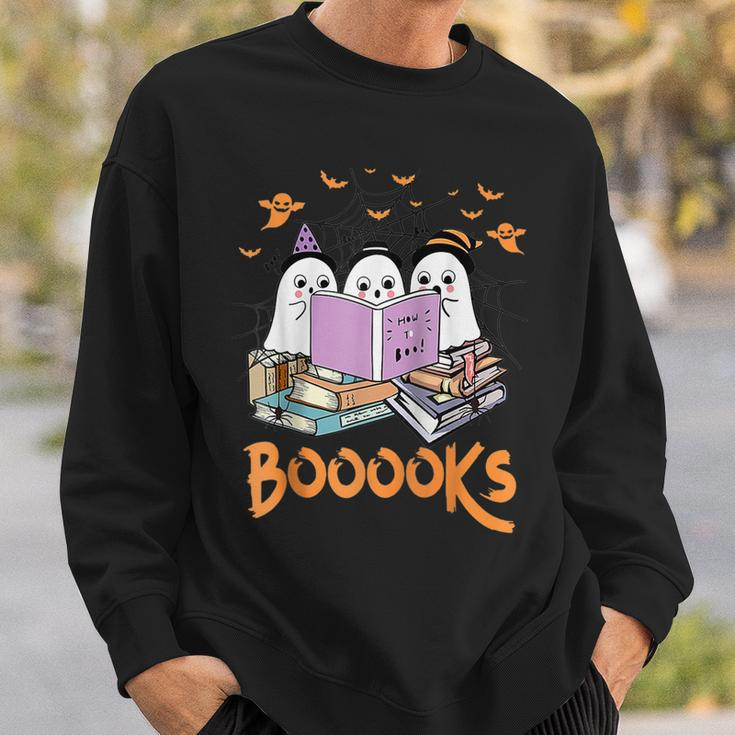 Boo Read Books Library Funny Booooks Ghost Halloween Gifts Sweatshirt Gifts for Him