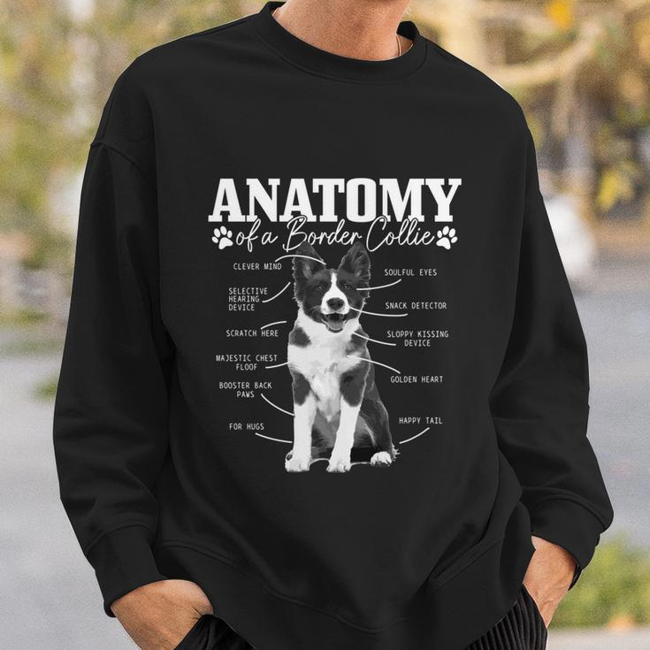 Border Collie Anatomy Funny Cute Dog Border Collie Mom Dad Sweatshirt Gifts for Him