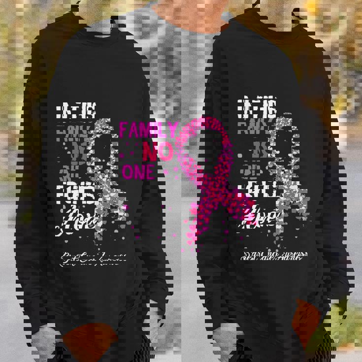 Breast Cancer Awareness In This Family No One Fights Alone Gift Sweatshirt Gifts for Him