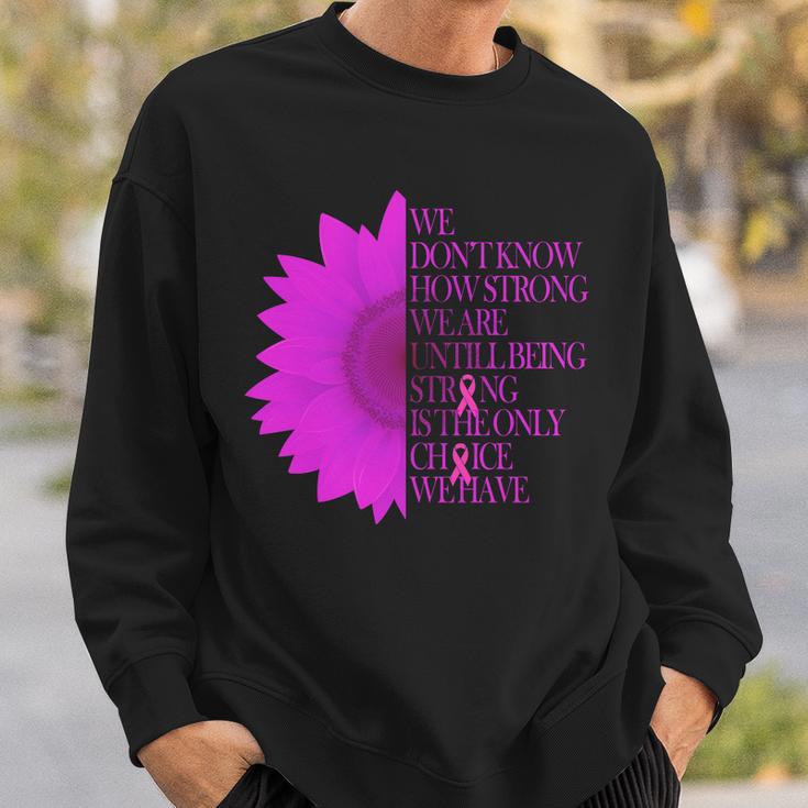 Breast Cancer Awareness Sunflower Quote Tshirt Sweatshirt Gifts for Him