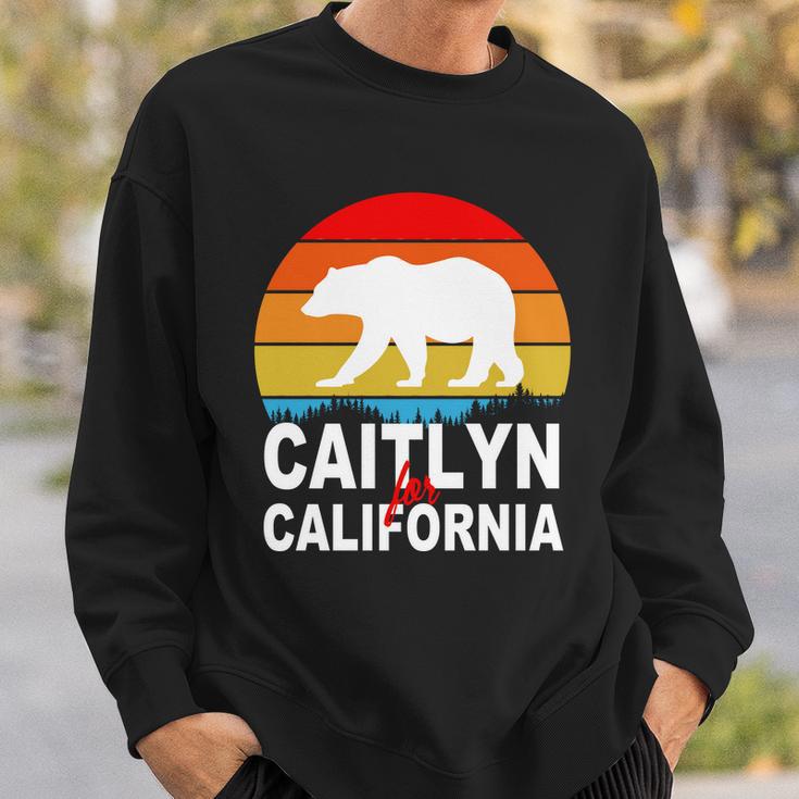 Caitlyn For California Retro Cali Bear Sweatshirt Gifts for Him