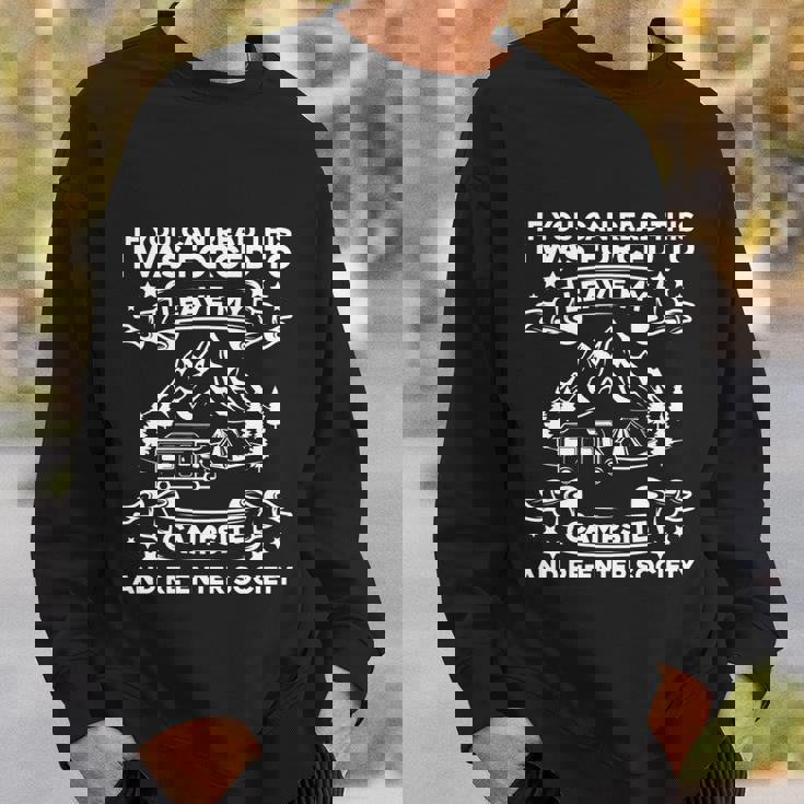 Camping Cool Gift Tenting Campfire Camp Hiking Trekking Camping Gift Graphic Design Printed Casual Daily Basic Sweatshirt Gifts for Him