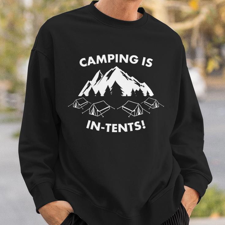 Camping Is In Tents Intents Funny Tshirt Sweatshirt Gifts for Him