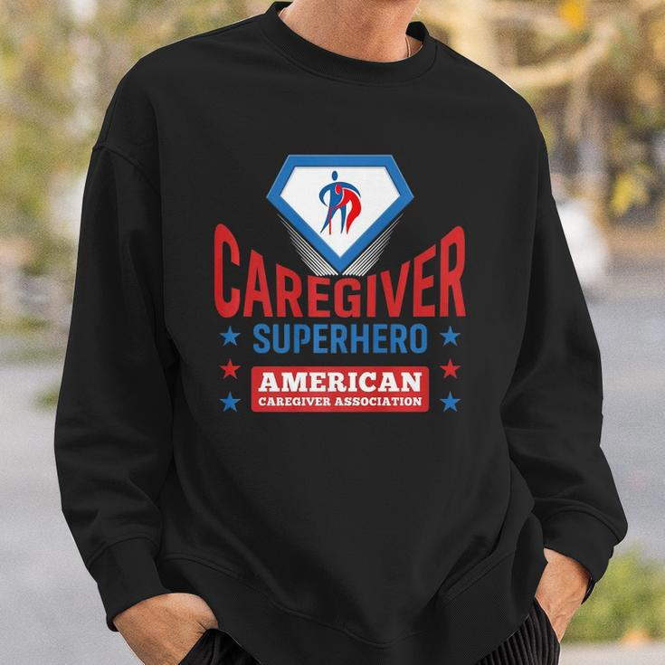 Caregiver Superhero Official Aca Apparel Sweatshirt Gifts for Him