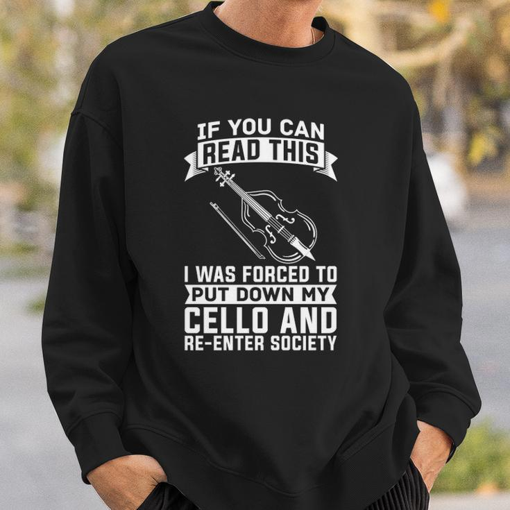 Cello Musician &8211 Orchestra Classical Music Cellist Sweatshirt Gifts for Him