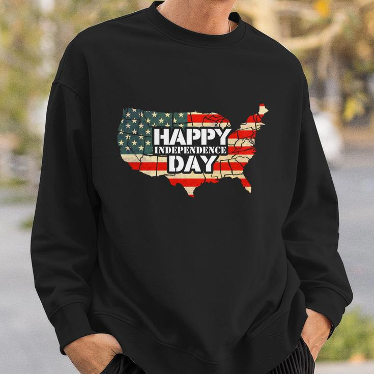 Cheerful Happy Independence Day Artwork Gift Happy 4Th Of July Gift Sweatshirt Gifts for Him