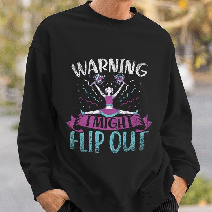 Cheering Practice Cheerleading Flip Funny Cheerleader Gift Sweatshirt Gifts for Him