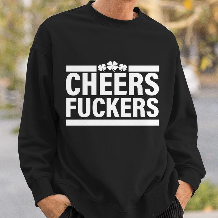 Cheers Fuckers Shamrock Sweatshirt Gifts for Him