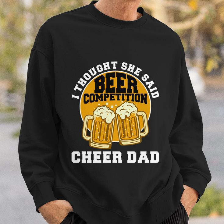 Cool Cheer Dad Gift For Men Funny Beer Cheerleading Dad Funny Gift Sweatshirt Gifts for Him
