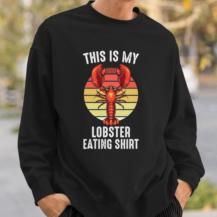 Crab &8211 This Is My Lobster Eating &8211 Shellfish &8211 Chef Sweatshirt Gifts for Him