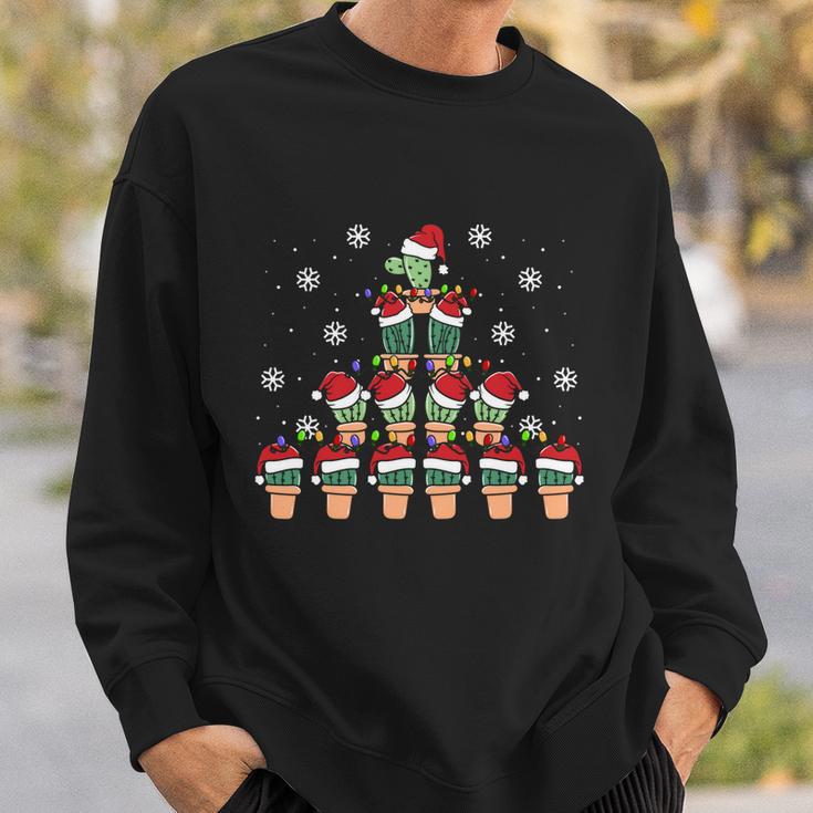 Cute Cactus Christmas Tree Succulent Cactus Xmas Gift Sweatshirt Gifts for Him