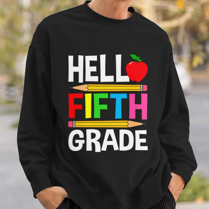 Cute Hello Fifth Grade Outfit Happy Last Day Of School Funny Gift Sweatshirt Gifts for Him