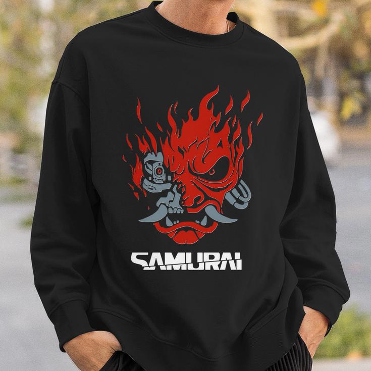 Cyberpunk Cyborg Samurai Sweatshirt Gifts for Him