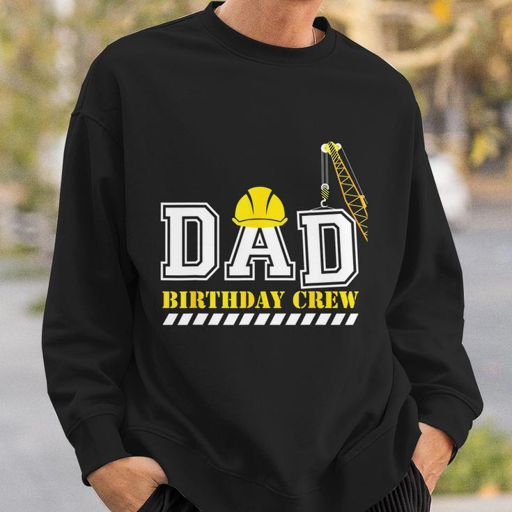 Dad Birthday Crew Construction Birthday Party Graphic Design Printed Casual Daily Basic Sweatshirt Gifts for Him