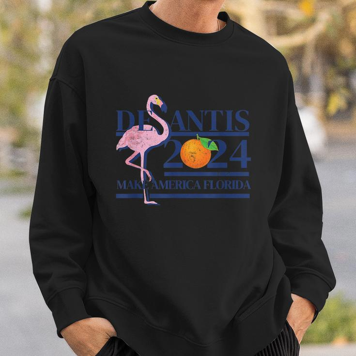 Desantis 2024 Make America Florida Flamingo Election Tshirt Sweatshirt Gifts for Him