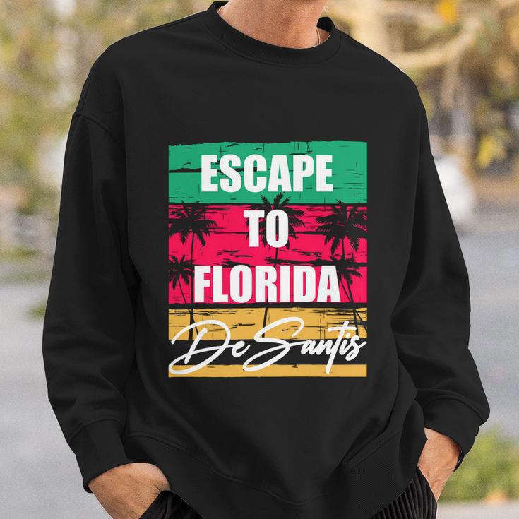 Desantis Escape To Florida Gift Sweatshirt Gifts for Him