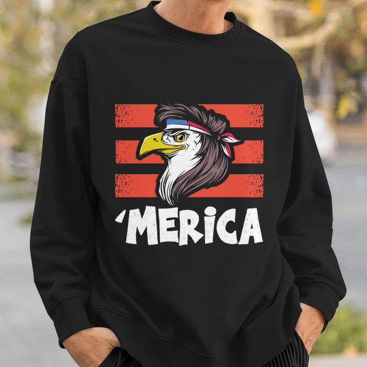 Eagle Mullet 4Th Of July 2021Gift Usa American Flag Merica Cool Gift Sweatshirt Gifts for Him