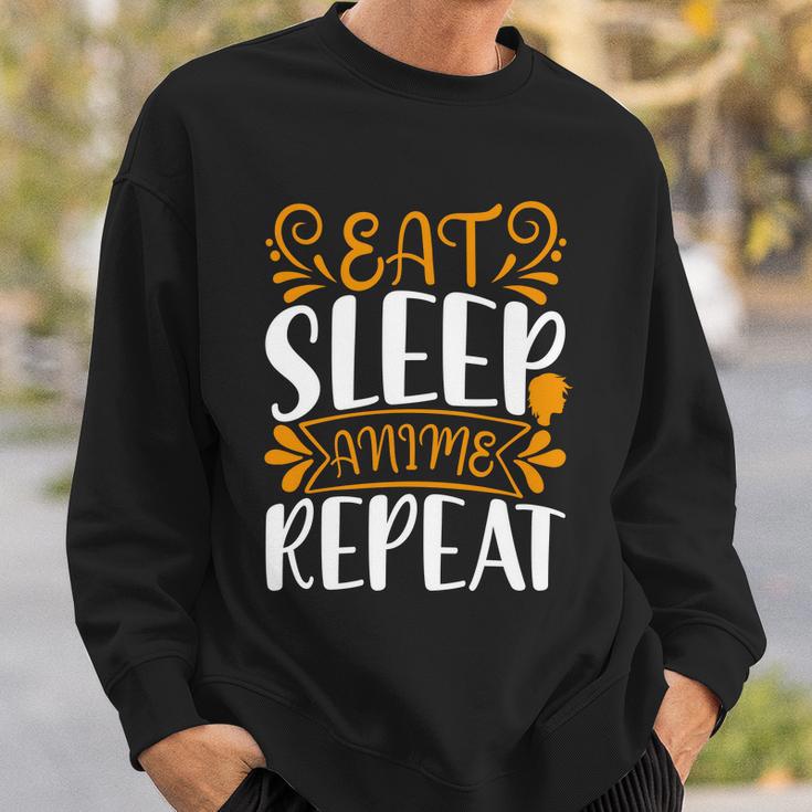 Eat Sleep Anime Repeat V2 Sweatshirt Gifts for Him