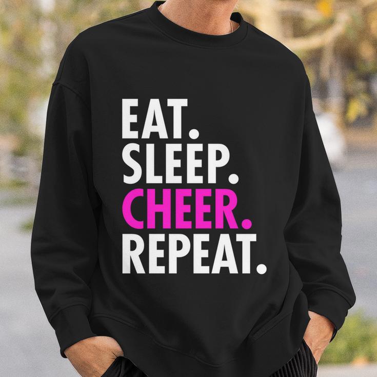 Eat Sleep Cheer Repeat Cheerleading Girls Women Gift Cute Great Gift Sweatshirt Gifts for Him