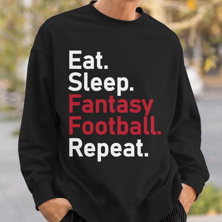 Eat Sleep Fantasy Football Repeat Tshirt Sweatshirt Gifts for Him