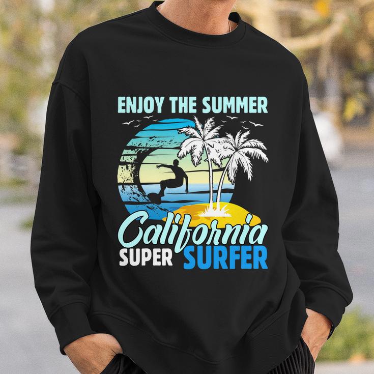 Enjoy The Summer California Super Surfer Surfing Sweatshirt Gifts for Him