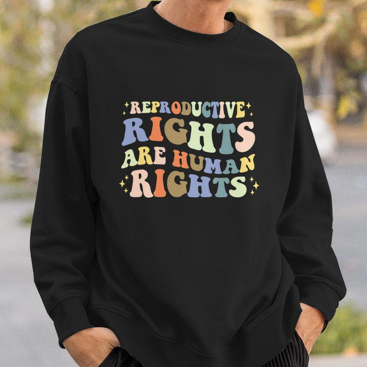 Feminist Aestic Reproductive Rights Are Human Rights Sweatshirt Gifts for Him