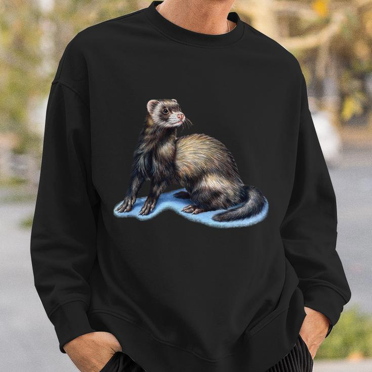 Ferret Wildlife Sweatshirt Gifts for Him