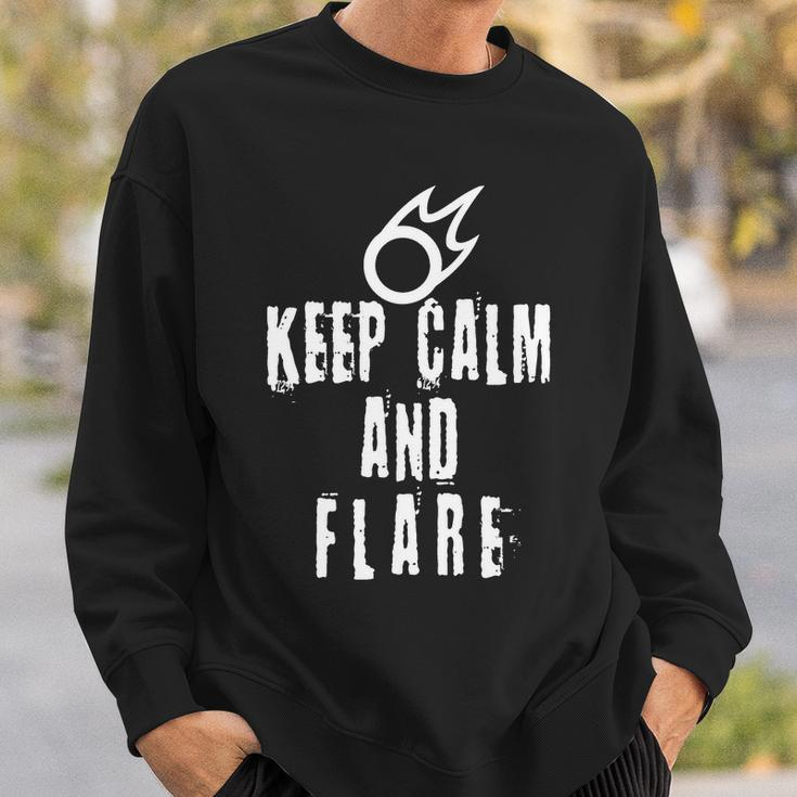 Ff14 Black Mage Keep Calm And Flare Sweatshirt Gifts for Him