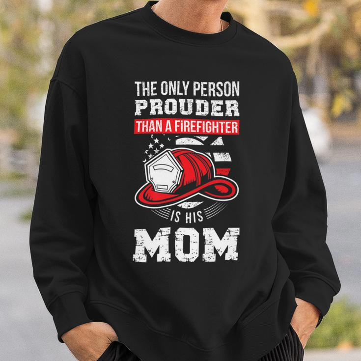 Firefighter Proud Firefighter Mom Fireman Mother Fireman Mama V2 Sweatshirt Gifts for Him