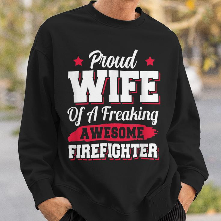 Firefighter Volunteer Fireman Firefighter Wife Sweatshirt Gifts for Him