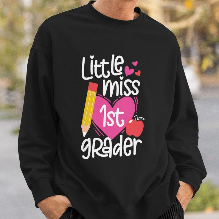 First Day Of School Little Miss 1St Grader Girls Gift Sweatshirt Gifts for Him