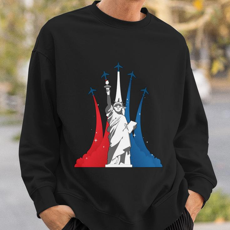 Fourth Of July Fighter Jets Red White Blue 4Th American Flag Sweatshirt Gifts for Him