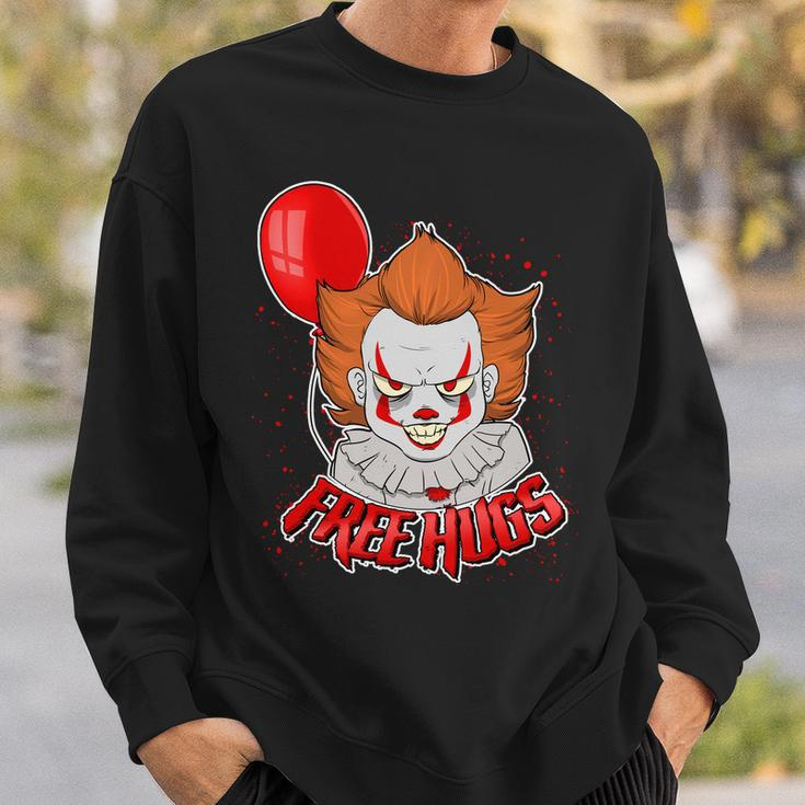 Free Hugs Scary Clown Funny Sweatshirt Gifts for Him