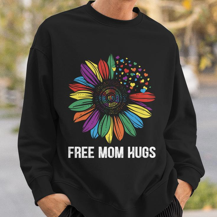 Free Mom Hugs Daisy Lgbt Pride Month Sweatshirt Gifts for Him