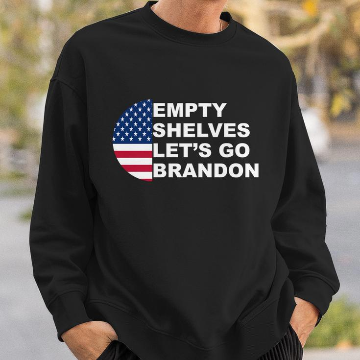 Funny Anti Biden Empty Shelves Joe Lets Go Brandon Anti Biden Sweatshirt Gifts for Him