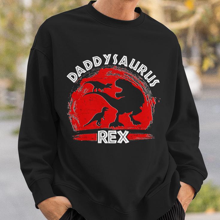 Funny Daddysaurus Rex Fathers Day Sweatshirt Gifts for Him