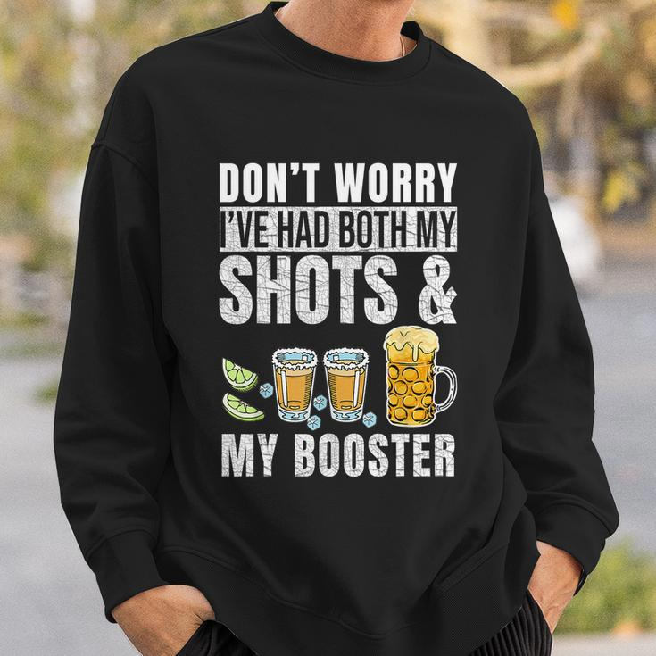 Funny Dont Worry Ive Had Both My Shots And Booster Funny Vaccine Gift Tshirt Sweatshirt Gifts for Him