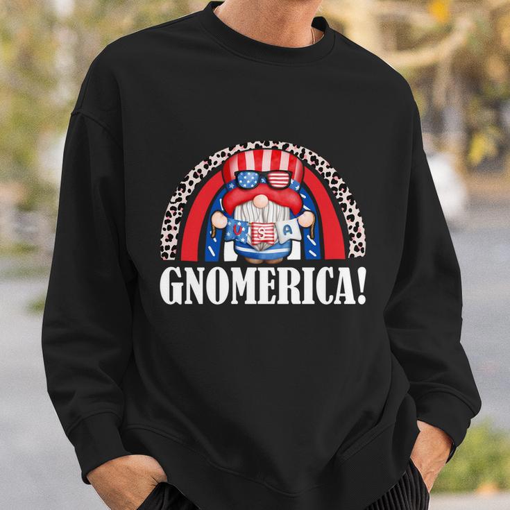 Funny Gnomerica Patriotic Gnome American Flag 4Th Of July Gift Sweatshirt Gifts for Him