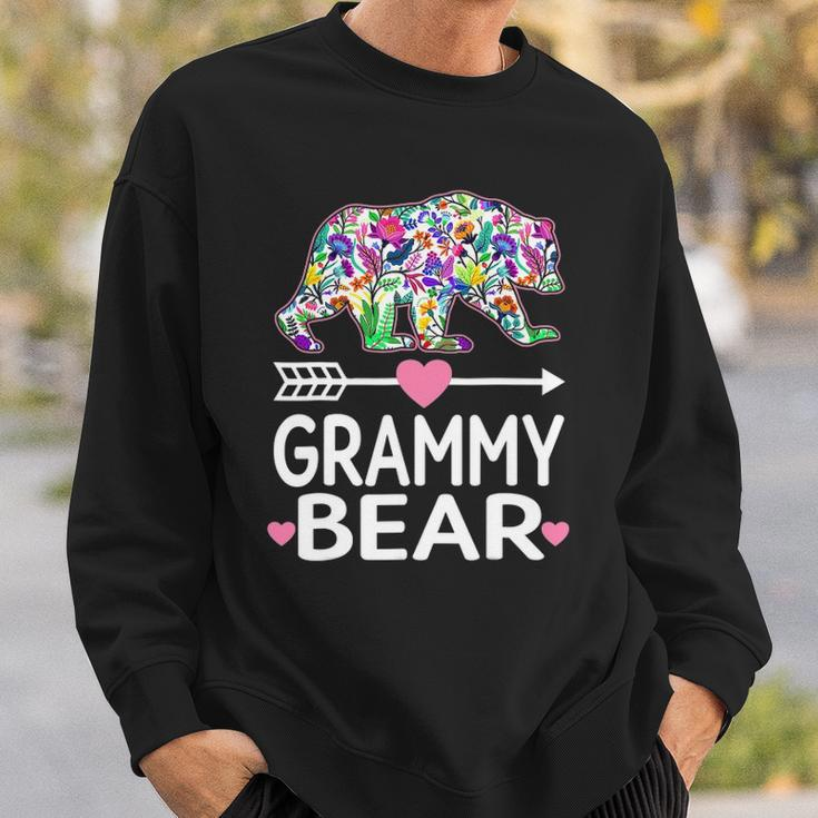 Funny Grammy Bear Mothers Day Floral Matching Family Outfits Sweatshirt Gifts for Him