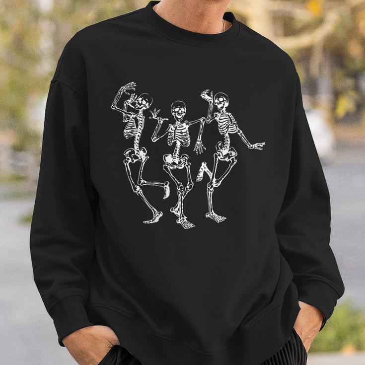 Funny Halloween Spooky Bones Skull Dancing Skeleton Sweatshirt Gifts for Him