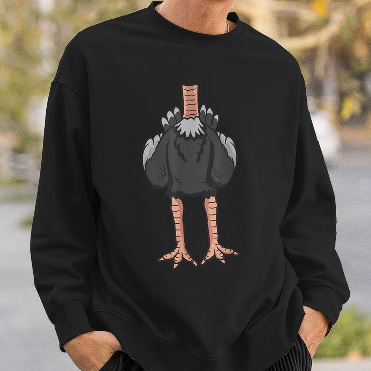 Funny Headless Ostrich Halloween Giant Bird Easy Costume Sweatshirt Gifts for Him