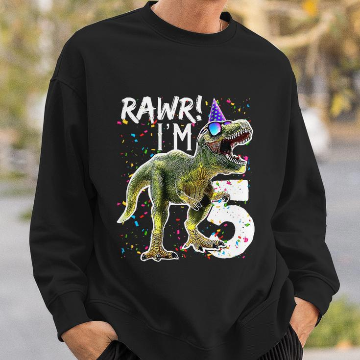 Funny Kids Rawr Im 5 5Th Birthday Party GiftRex Dinosaur Gift For Boys Gift Tshirt Sweatshirt Gifts for Him