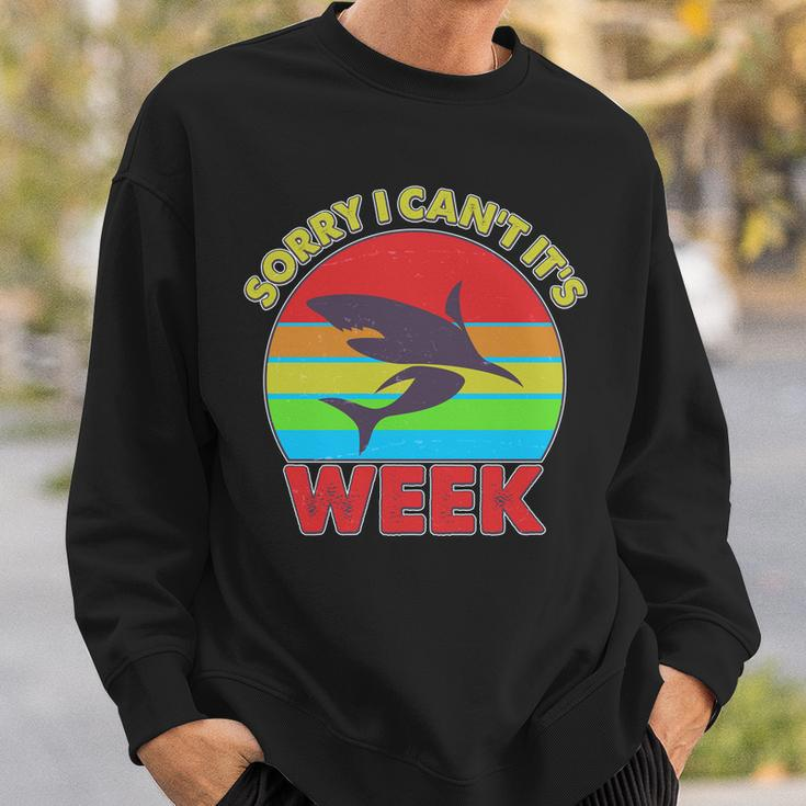 Funny Sorry I Cant Its Shark Week Tshirt Sweatshirt Gifts for Him