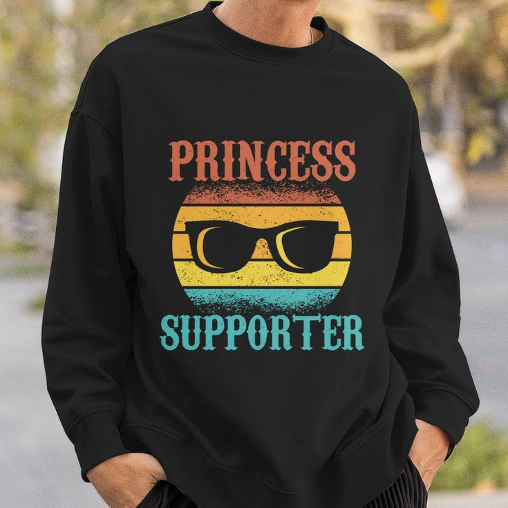 Funny Tee For Fathers Day Princess Supporter Of Daughters Gift Sweatshirt Gifts for Him