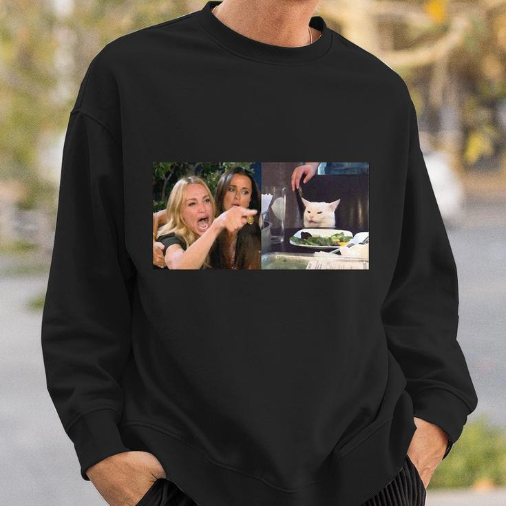 Funny Woman Yelling At Cat Meme Tshirt Sweatshirt Gifts for Him