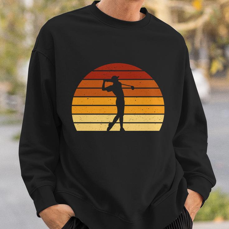 Golf Retro Sunset Golfing Sweatshirt Gifts for Him